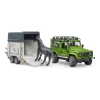 Автомобиль Land Rover Defender с прицепом для лошади Bruder (2592)