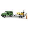 Набір Land Rover Defender з причепом та міні-екскаватором JCB Bruder (2593)