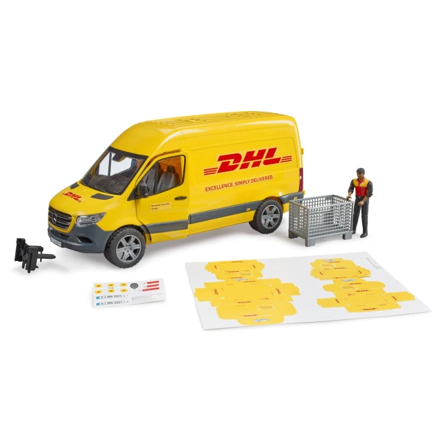 Вантажівка Mercedes-Benz Sprinter DHL з водієм Bruder (2671)