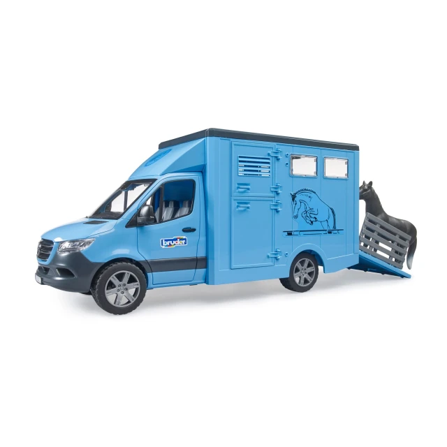 Транспортер Mercedes-Benz Sprinter для животных с фигуркой лошади Bruder (2674)