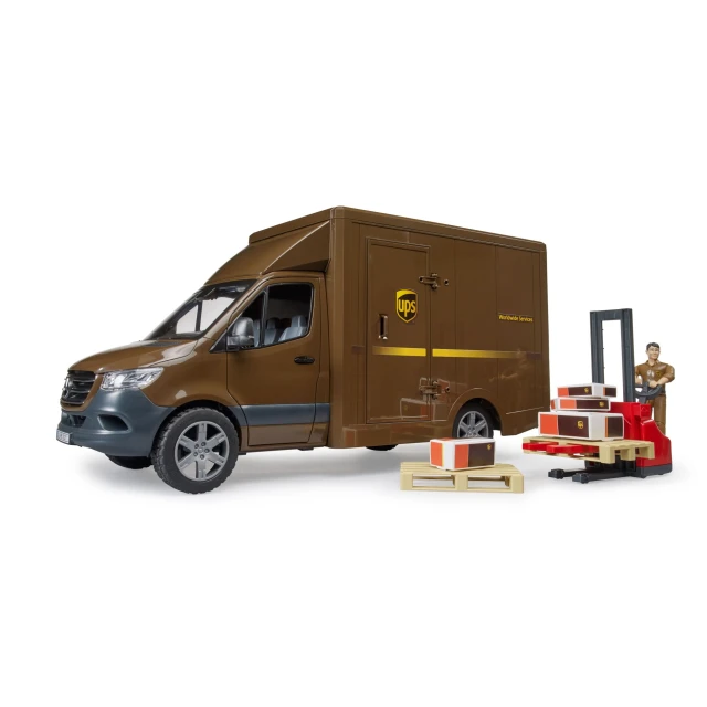 Вантажівка Mercedes-Benz Sprinter UPS з водієм та аксесуарами Bruder (2678)