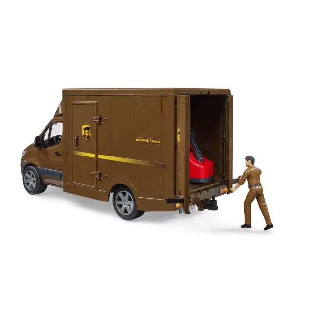 Вантажівка Mercedes-Benz Sprinter UPS з водієм та аксесуарами Bruder (2678)