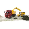 Грузовик MAN TGA с экскаватором Liebherr Bruder (2751)