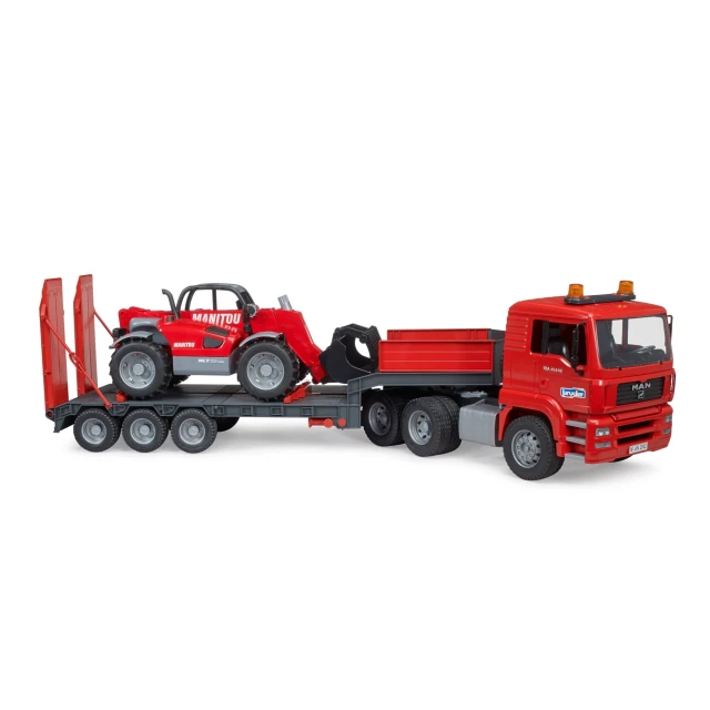 Грузовик MAN TGA с прицепом и погрузчиком Manitou MT633 Bruder (2774)