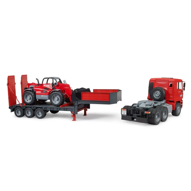 Грузовик MAN TGA с прицепом и погрузчиком Manitou MT633 Bruder (2774)