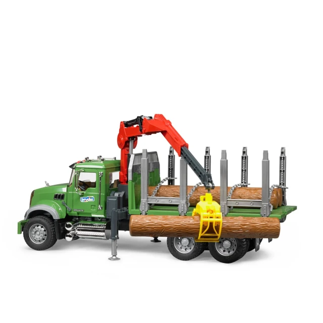 Вантажівка MACK Granite лісовоз з 3 колодами Bruder (2824)