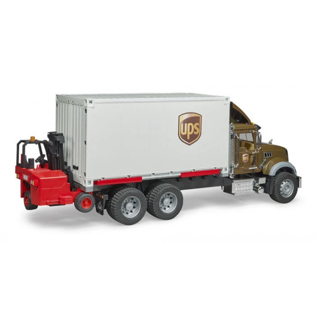 Вантажівка MACK Granite UPS з навантажувачем Bruder (2828)