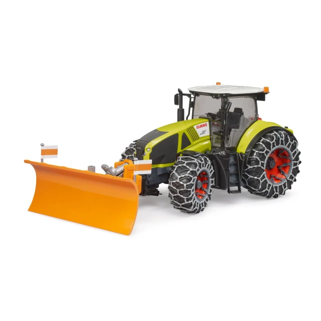 Трактор Claas Axion 950 з ланцюгами та снігоприбиральником Bruder (3018)