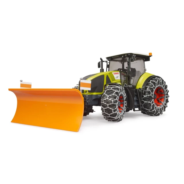 Трактор Claas Axion 950 з ланцюгами та снігоприбиральником Bruder (3018)
