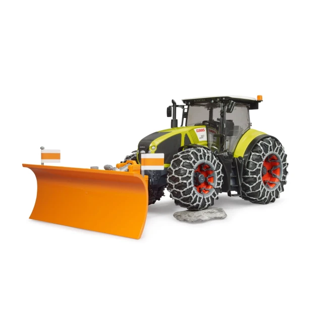 Трактор Claas Axion 950 з ланцюгами та снігоприбиральником Bruder (3018)