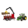 Трактор John Deere 7R 350 с прицепом и краном Bruder (3154)