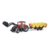 Трактор CASE IH Optum 300 CVX з фронтальним навантажувачем та причепом для тюків Bruder (3198)