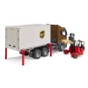 Логистический грузовик Scania UPS с погрузчиком Bruder (3582)