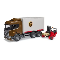 Логістична вантажівка Scania UPS з навантажувачем Bruder (3582)