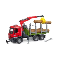Вантажівка Mercedes-Benz Arocs з контейнером для деревини + 3 колоди Bruder (3669)