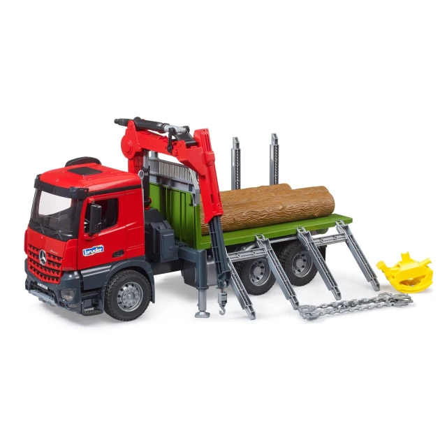 Вантажівка Mercedes-Benz Arocs з контейнером для деревини + 3 колоди Bruder (3669)