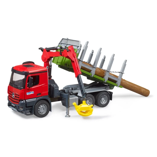 Вантажівка Mercedes-Benz Arocs з контейнером для деревини + 3 колоди Bruder (3669)
