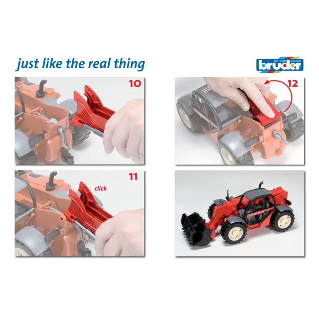 Заднє навантаження та зчіпка для Manitou Bruder (42140)