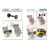 Задняя ось для Jeep Wrangler Bruder (43534)