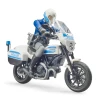 Поліцейський мотоцикл Ducati Scrambler з фігуркою Bruder (62731)