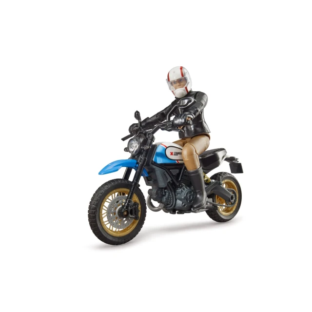 Мотоцикл Ducati Scrambler Desert Sled з фігуркою мотоцикліста Bruder (63051)