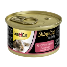 Вологий корм для котів GimCat Shiny Cat з куркою та крабом 70 г (4002064413136)