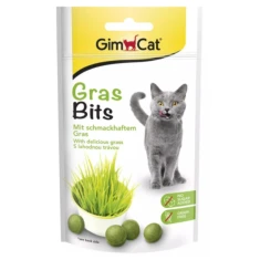 Ласощі для котів GimCat GrasBits хрусткі кусочки з травою 40 г (4002064417653)