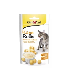 Ласощі для котів GimCat Käse-Rollis хрусткі сирні кусочки 40 г (4002064418728)