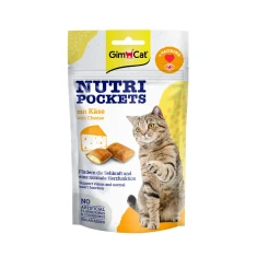Ласощі для котів GimCat Nutri Pockets з сиром 60 г (4002064419237)