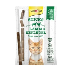 Ласощі для котів GimCat Sticks з ягням та птицею 4 шт (4002064420820)