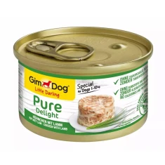 Вологий корм для собак GimCat GimDog Pure Delight з куркою та ягням 85 г (4002064513041)