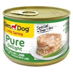 Вологий корм для собак GimCat GimDog Pure Delight з куркою та ягням 150 г (4002064513065)