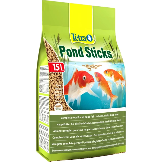 Корм для ставкових риб TETRA Pond Sticks 15 л (4004218170124)