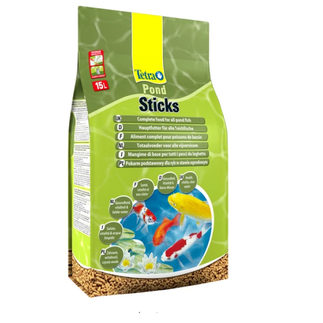 Корм для ставкових риб TETRA Pond Sticks 15 л (4004218170124)