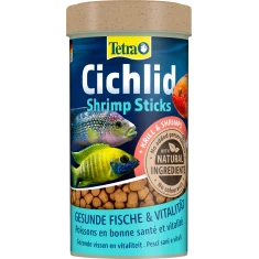 Корм для риб TETRA Cichlid Shrimp Sticks з креветками для м'ясоїдних циклід 250 мл (4004218754232)