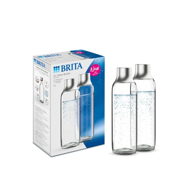 Пляшка Brita sodaTRIO 2 шт скляна (4006387118426)