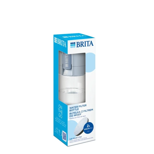 Пляшка з фільтром Brita Vital Pastel Blue 2 диски (4006387128371)