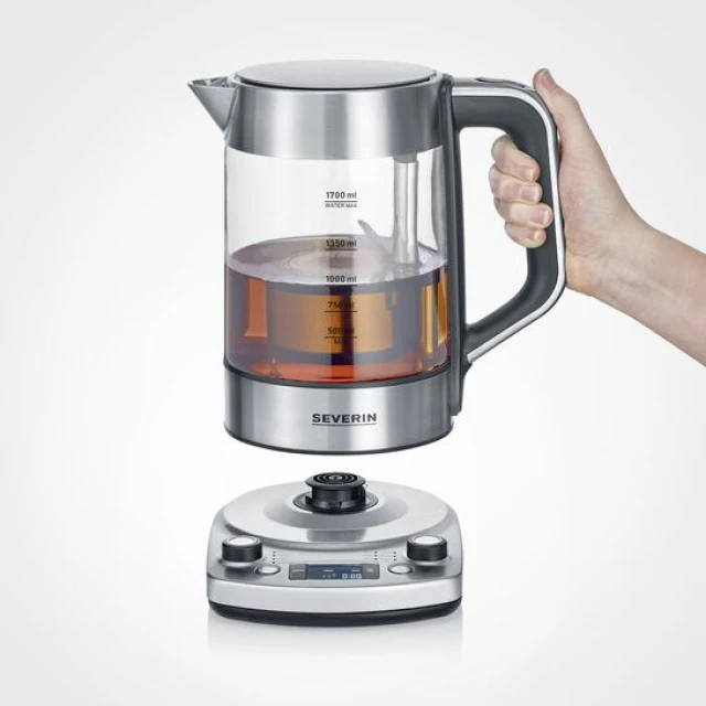 Електрочайник Severin WK3422 1,7 л 3000 Вт Stainless Steel (4008146033919)