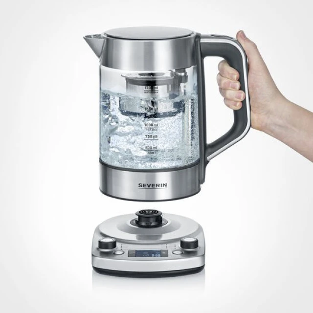 Електрочайник Severin WK3422 1,7 л 3000 Вт Stainless Steel (4008146033919)