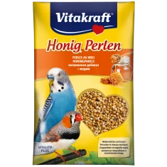 Кормова добавка для папуг Vitakraft медові перлинки 20 г (4008239211828)