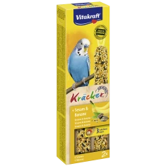 Ласощі для хвилястих папуг з кунжутом та бананом Vitakraft 2 шт (4008239212542)