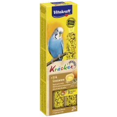 Ласощі на паличках для хвилястих папуг Vitakraft 2 шт яйце | кунжут (4008239212634)