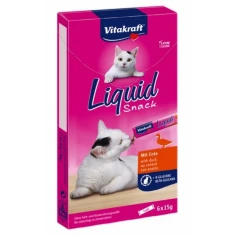 Лакомство для кошек Vitakraft Cat Liquid Snack с уткой и бета-глюканом 6 шт x 15 г (4008239235206)