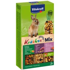 Ласощі для кроликів Vitakraft Kracker з лісовими ягодами, горіхами та овочами 3 шт (4008239252272)