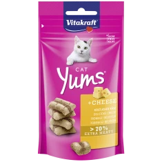 Ласощі для котів Vitakraft Yums з м'ясом і сиром 40 г (4008239288219)