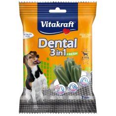 Жувальні ласощі для собак Vitakraft Dental 3в1 Fresh S 120 г (4008239308917)
