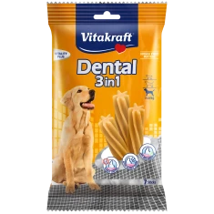 Жувальні ласощі для собак Vitakraft Denta Stick для чищення зубів від 10 кг 3 в 1 180 г (4008239309174)