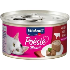 Влажный корм для кошек Vitakraft Poesie мусс с говядиной 85 г (4008239315359)