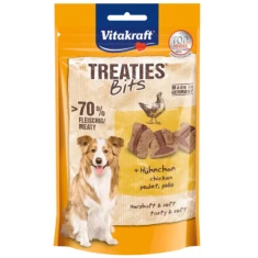 Ласощі для собак Vitakraft Treaties Bits з куркою 120 г (4008239367211)