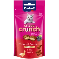 Ласощі для котів Vitakraft Crispy Crunch з качкою та аронією 60 г (4008239393159)